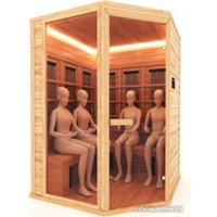 Инфракрасная сауна Шингарёв и Ко Угловая 4-местная