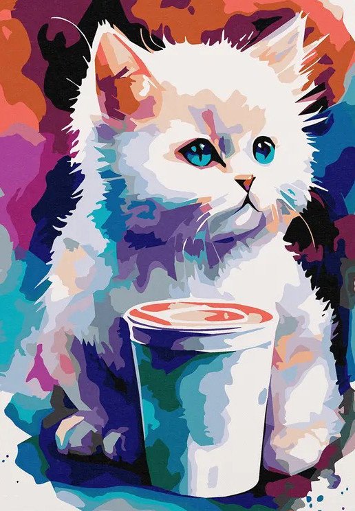

Картина по номерам Red Panda Акварельный котик p54977