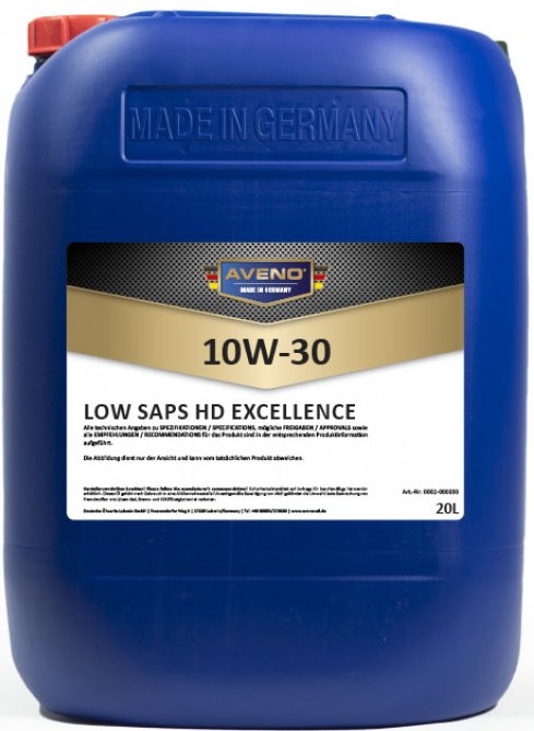 

Моторное масло Aveno Low SAPS HD Excellence 10W-30 20л