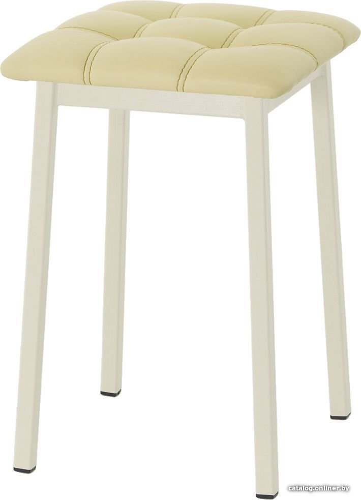Табурет AMC Comfort 7К3.15 (кожзам, светло-желтый/слоновая кость)
