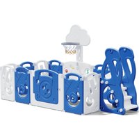 Игровой манеж UNIX kids SUPREME Music 160x160 Blue