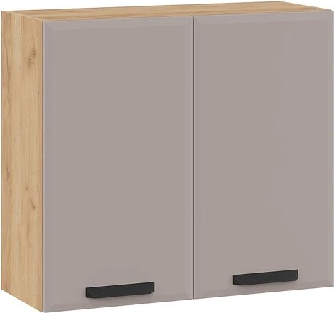 

Шкаф навесной Трия Тиана 1ВВ8 с двумя дверьми (дуб крафт золотой/мокко супермат)