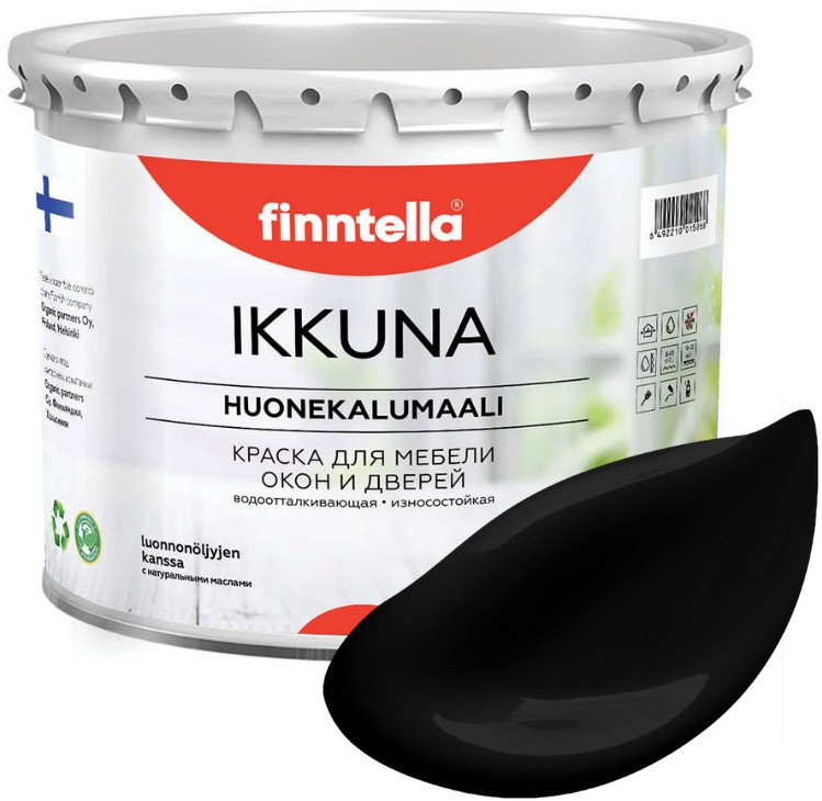 

Краска Finntella Ikkuna Musta F-34-1-3-FL135 2.7 л (черный)