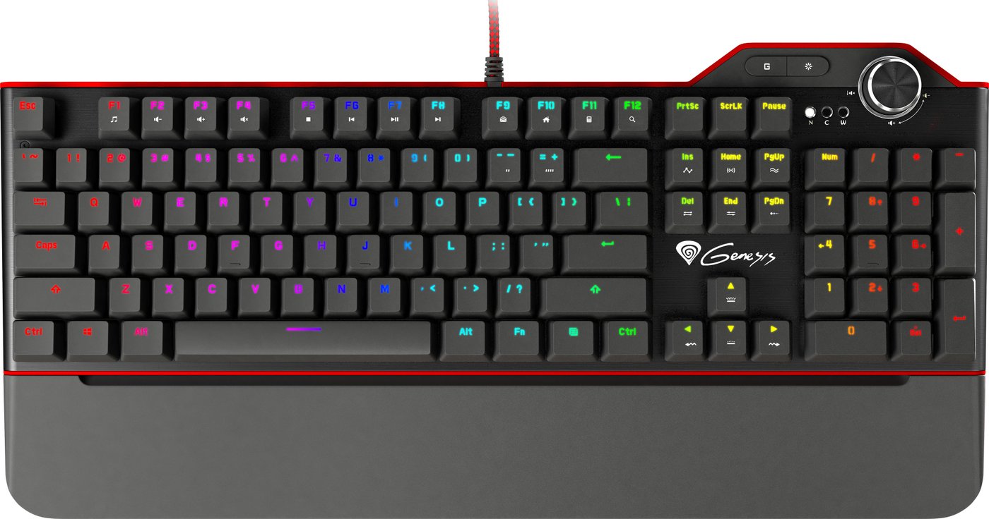 

Клавиатура Genesis RX85 RGB (нет кириллицы)