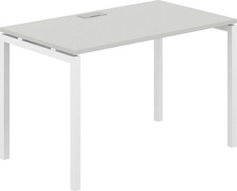 Офисный стол Norden 1200х700х750 SG.204.SH.44.WH (белый/серый бархат)