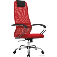 Офисное кресло Metta SU-B-8 (хром, красный)