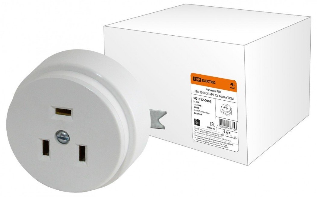 

Розетка для электроплиты TDM Electric SQ1812-0006