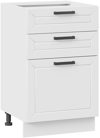 

Шкаф напольный Трия Лорас 1Н5Я3 (белый/холст белый)