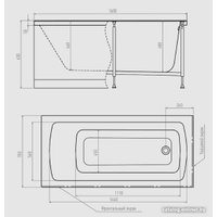 Ванна Alex Baitler Garda 160х70 (New White)