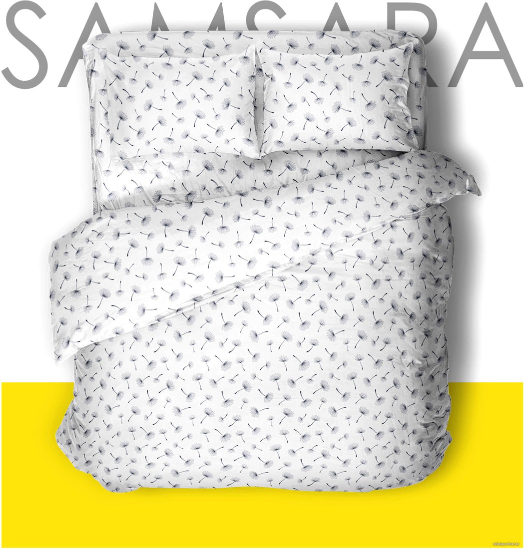 Евро комплект постельного белья Samsara Одуванчики 220-23 205x220 (евро)