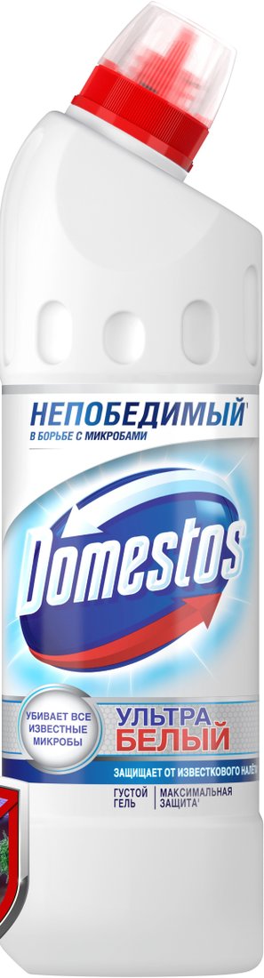 

Средство для унитаза Domestos Ультрабелый 500 мл