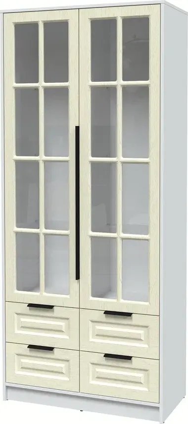 

Шкаф-витрина Интерлиния Концепт КТ-ШВ2 Деко (белый платинум/дуб снежный)