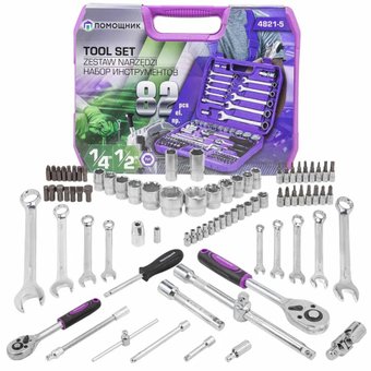 Универсальный набор инструментов Помощник 4821-5 (82 предмета)