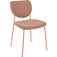 Стул Stool Group Gigi DRC-9155-B (коричневый букле/ножки розовые)