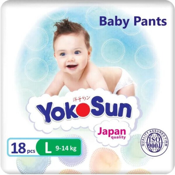 

Трусики-подгузники YokoSun Baby Pants L (18 шт)