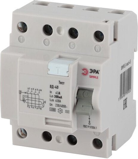 

Устройство защитного отключения ЭРА SIMPLE-mod-54 Б0039274