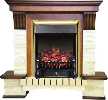 

Каминокомплект Smolcom Stone Montebello STD-ASP с Fobos-S Lux BR (дуб антик)