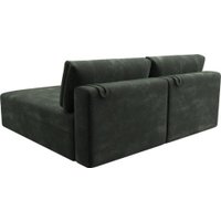 Угловой диван Лига диванов Лига-060 НПБ угол универсальный 129498 (шенилл Rimini 09 зеленый)