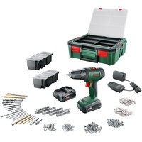 Дрель-шуруповерт Bosch UniversalDrill 18V 06039d4003 (с 2-мя АКБ 1.5 Ач, набор оснастки, кейс)