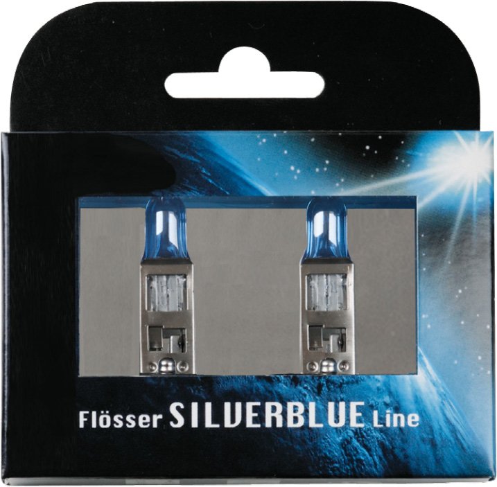 

Галогенная лампа Flosser H1 12V 70W P14,5s SILBERBLAU 4300K 2шт [3021670]