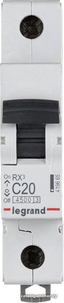 Выключатель автоматический Legrand RX3 1P C 20A 4.5кА 1M 419665