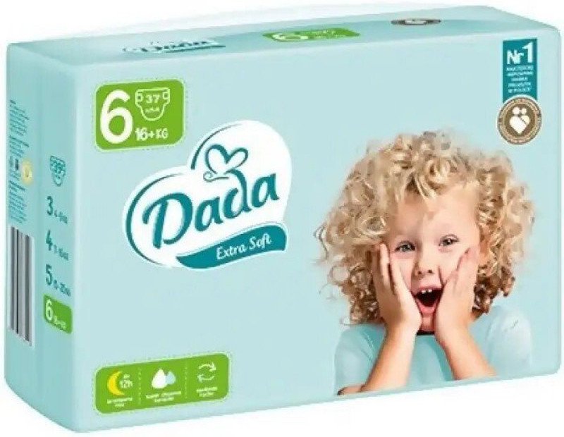 

Подгузники Dada Extra Soft Large 6 (37 шт)