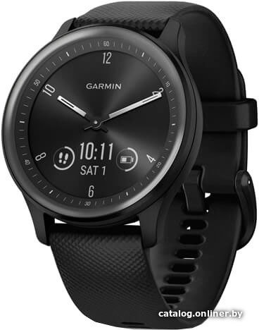Умные часы Garmin Vivomove Sport (черный/черный сланцевый)