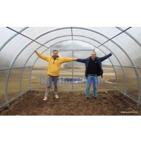 Теплица ComfortProm 40x20/1 4x4 м (двухстворчатая, 6 мм поликарбонат)