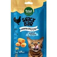 Лакомство для кошек Triol Snack Bar Мини-роллы с начинкой из курицы с тунцом (30 г)
