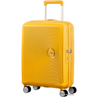Чемодан-спиннер American Tourister SoundBox Golden Yellow 55 см
