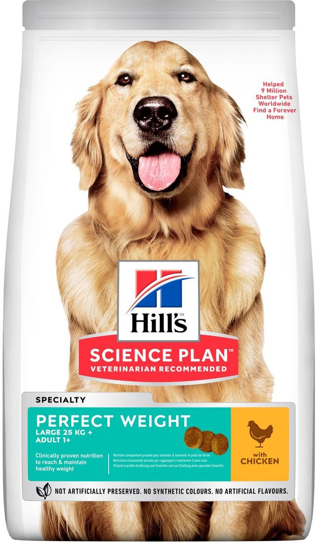 

Сухой корм для собак Hill's Science Plan Perfect Weight Adult Large Breed with Chicken 12 кг