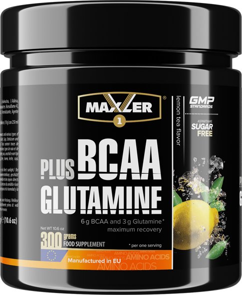 

BCAA Maxler BCAA+Glutamine (лимонный чай, 300 г)