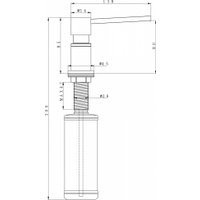 Дозатор для жидкого мыла Paulmark Kraft D003-401TB (черный/антрацит)