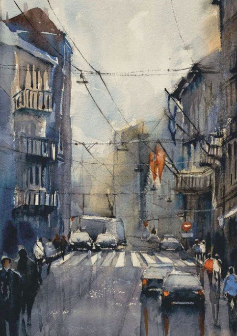 

Картина Stamprint Суета 2 АT010 (85x60)