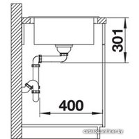 Кухонная мойка Blanco Elon 45 S (темная скала) 524815