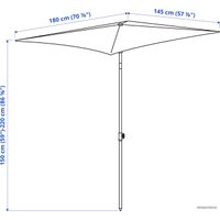 Садовый зонт Ikea Твете 804.806.23