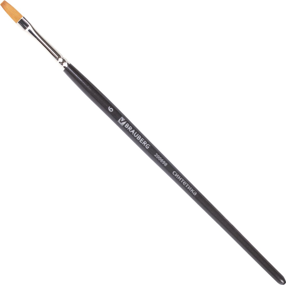 

Кисть для рисования BRAUBERG Art Classic 6 200698 (плоская)
