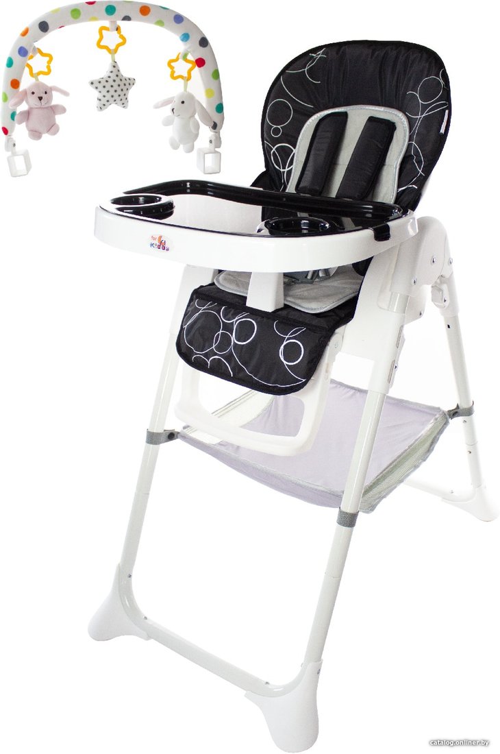 Высокий стульчик ForKiddy Cosmo Comfort Toys 3+ (черный)