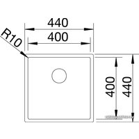 Кухонная мойка Blanco Claron 400-U 523385