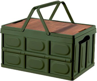 Органайзер для хранения Happy Home складной со столиком и ручками HH-002 50 л (зеленый)