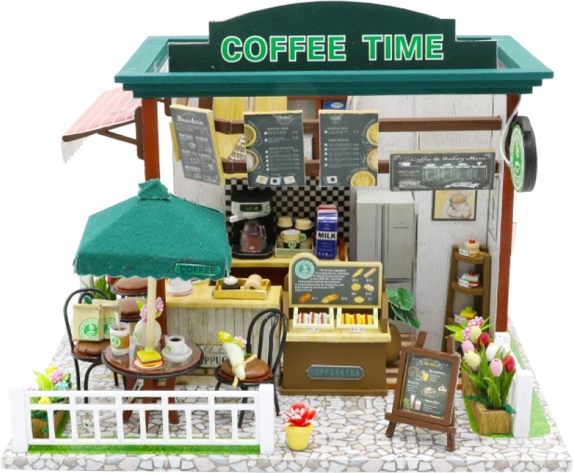 

Румбокс Hobby Day MiniHouse Coffee time C006