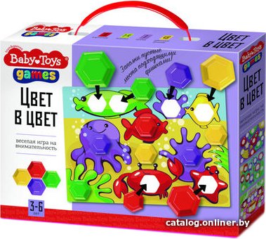 Развивающая игра Baby Toys Цвет в цвет 04377