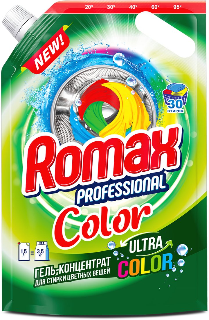 

Гель для стирки Romax Color Дойпак (1.5кг)