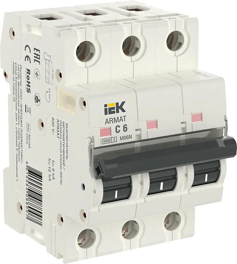 

Выключатель автоматический IEK AR-M06N-3-C006