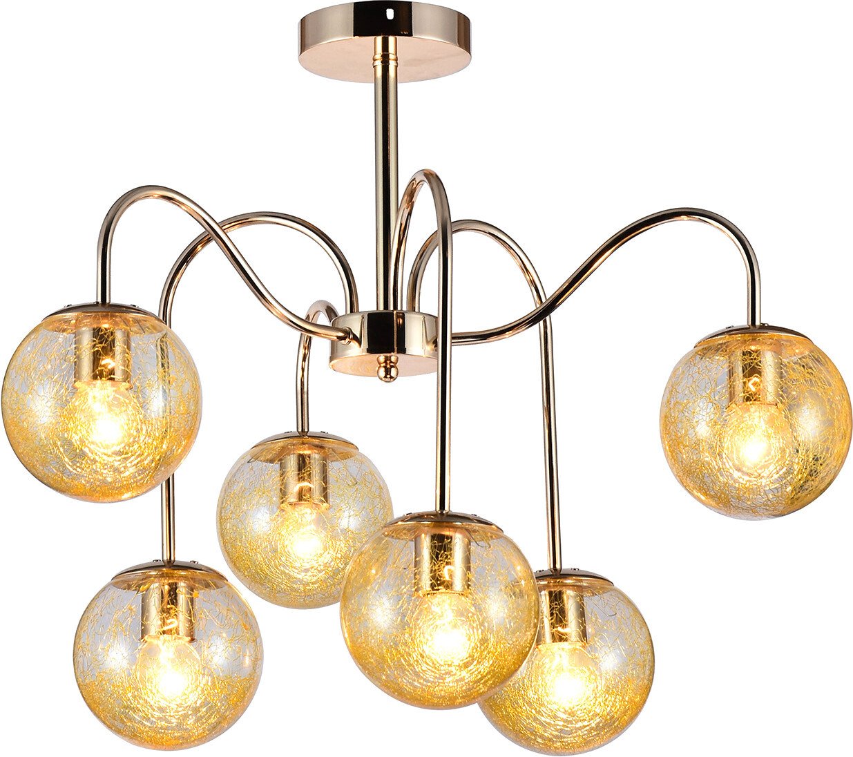 

Люстра средней высоты Escada Blossom 1118/6PL E27*60W Gold