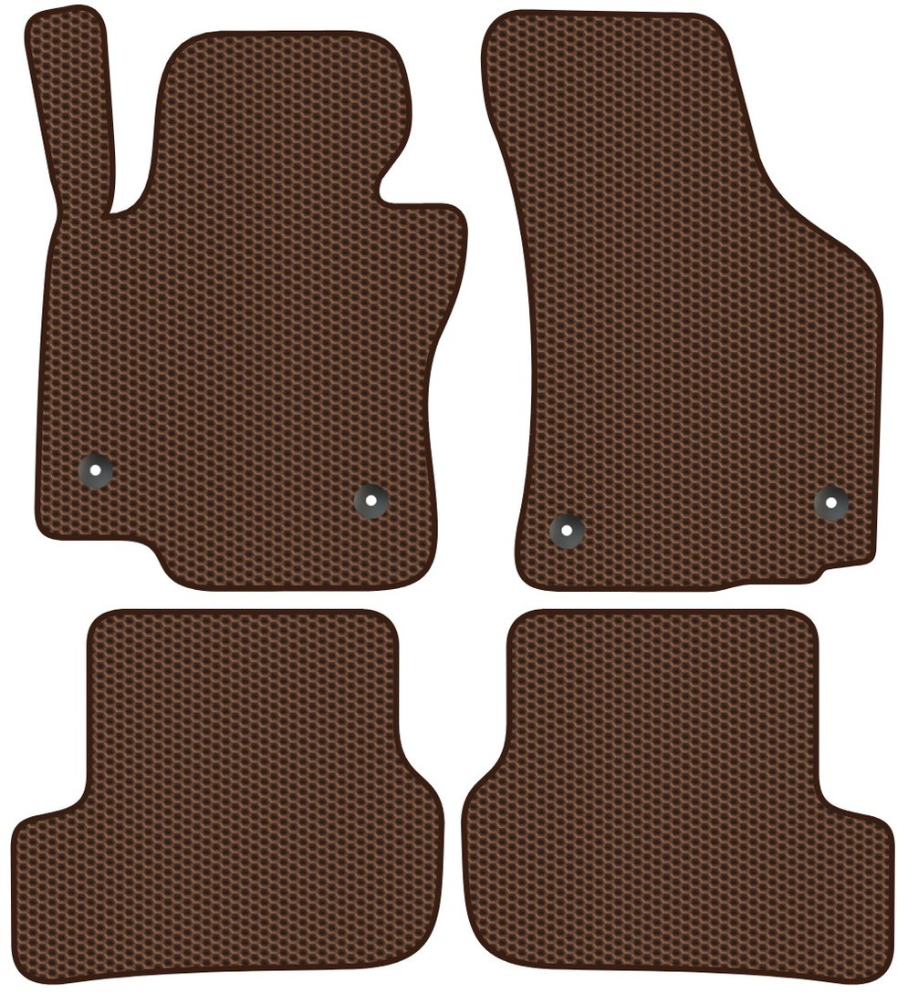 

Комплект ковриков для авто Alicosta SEAT Leon (универсал, хэтчбек 5 дв / 5F) 2012 - 2015 (коричневый, сота)