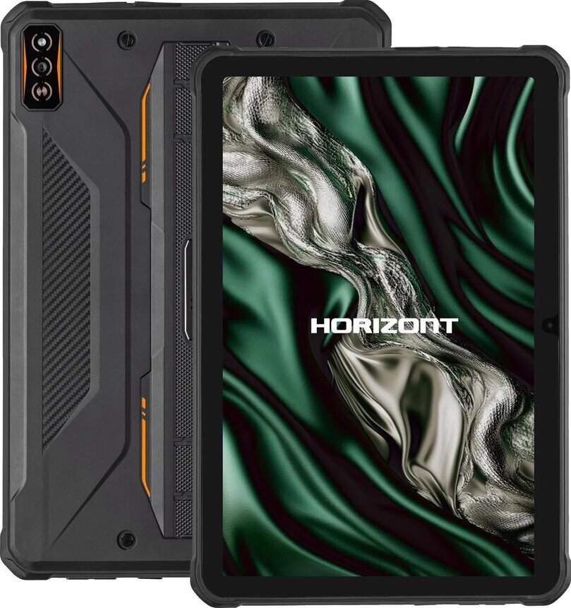 Планшет Horizont H-Tab 1 Shield 6GB/256GB LTE (со стилусом, черный/оранжевый)