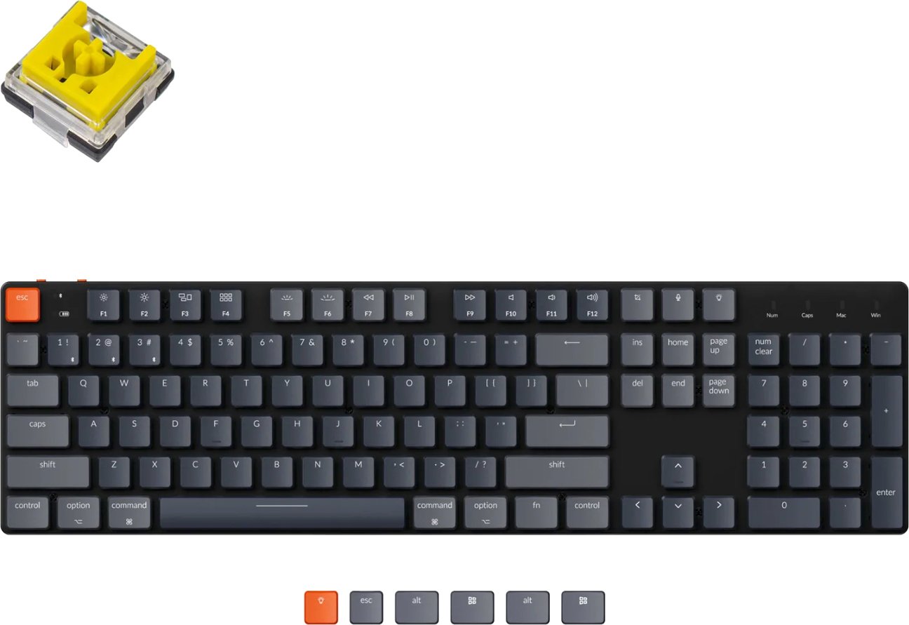 

Клавиатура Keychron K5 SE RGB K5SE-E4-RU (Keychron Low Profile Optical Banana)