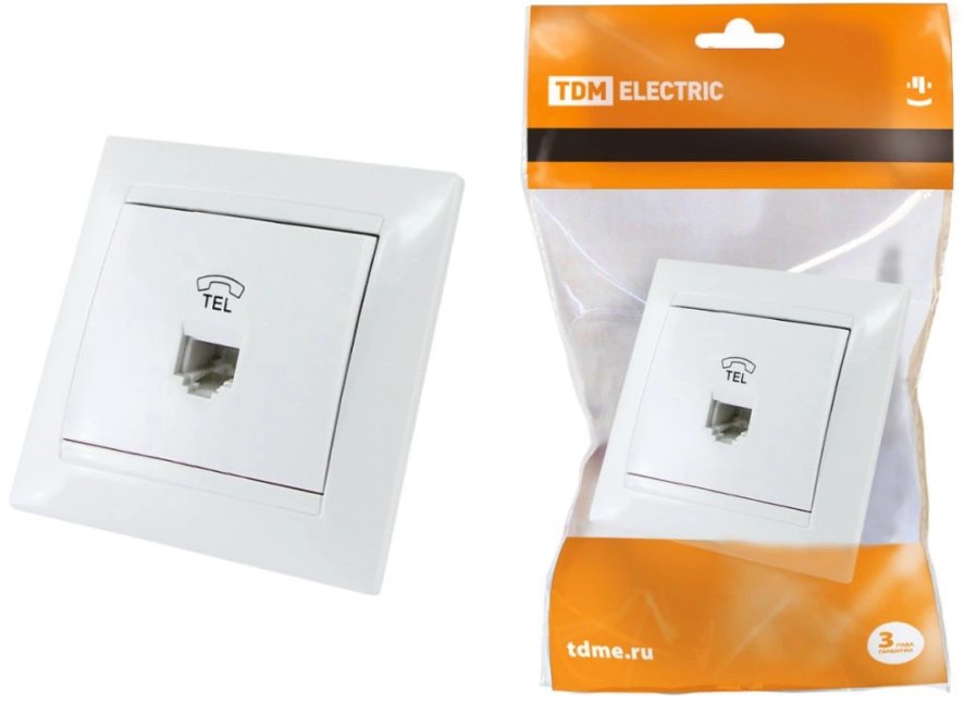 

Розетка телефонная TDM Electric Лама SQ1815-0015