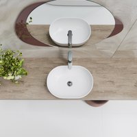 Умывальник Lauter 21836A + клапан 21190W + сифон 21635W (белый матовый)